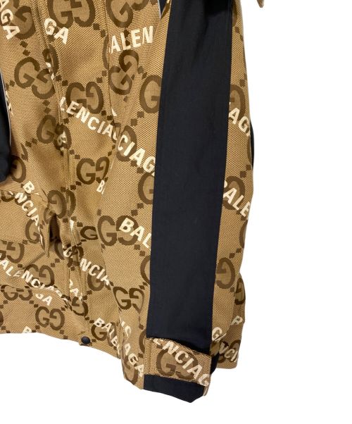 GUCCI（グッチ）GUCCI (グッチ) BALENCIAGA (バレンシアガ) The Hacker Project Hacker Jumbo GG Jacket ベージュ サイズ:34の古着・服飾アイテム