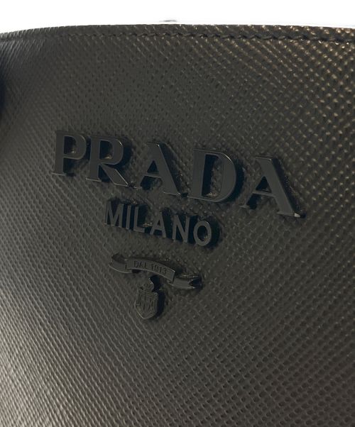 PRADA（プラダ）PRADA (プラダ) モノクローム 2WAYバッグ ブラック サイズ:smallの古着・服飾アイテム