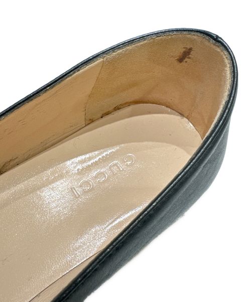GUCCI（グッチ）GUCCI (グッチ) ホースピットパンプス ブラック サイズ:36 1/2の古着・服飾アイテム