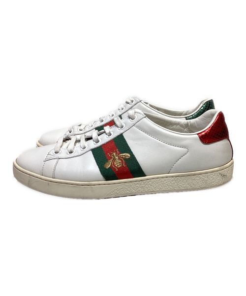 GUCCI（グッチ）GUCCI (グッチ) シェリーラインスニーカー（SHERRY LINE SNERKERS） ホワイト サイズ:37の古着・服飾アイテム