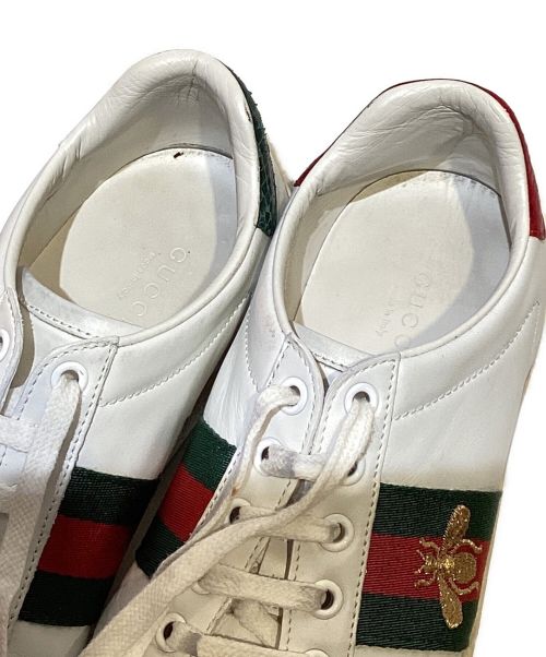 GUCCI（グッチ）GUCCI (グッチ) シェリーラインスニーカー（SHERRY LINE SNERKERS） ホワイト サイズ:37の古着・服飾アイテム