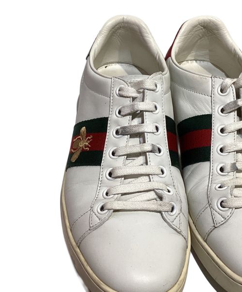 GUCCI（グッチ）GUCCI (グッチ) シェリーラインスニーカー（SHERRY LINE SNERKERS） ホワイト サイズ:37の古着・服飾アイテム