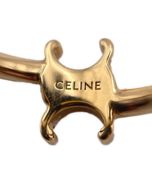 CELINE（セリーヌ）CELINE (セリーヌ) アシンメトリック フープピアス ゴールド サイズ:-の古着・服飾アイテム