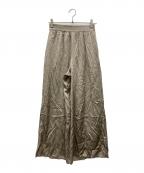 DEUXIEME CLASSEドゥーズィエム クラス）の古着「シルクパンツ」｜ベージュ