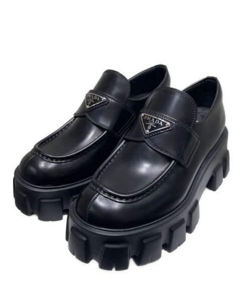 PRADA（プラダ）PRADA (プラダ) モノリス ブラック サイズ:37 1/2の古着・服飾アイテム
