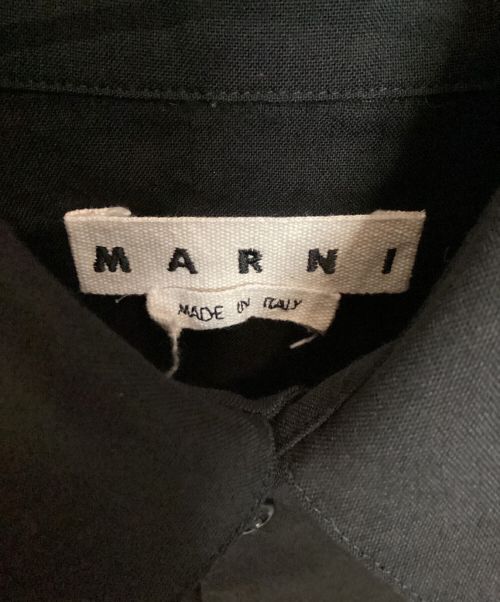 MARNI（マルニ）MARNI (マルニ) トロピカルウールシャツ ブラック サイズ:44の古着・服飾アイテム