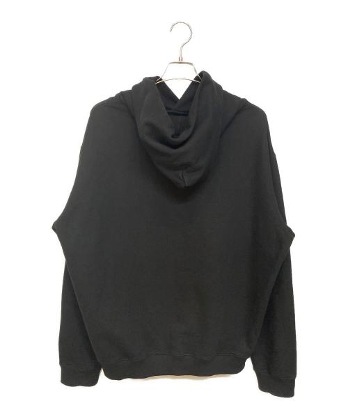 Maison Margiela（メゾンマルジェラ）Maison Margiela (メゾンマルジェラ) テープロゴプリントパーカー ブラック サイズ:44の古着・服飾アイテム