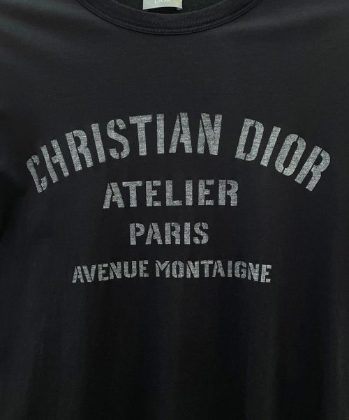 Dior（ディオール）Dior (ディオール) ATELIER ロゴプリント Tシャツ ブラック サイズ:XSの古着・服飾アイテム