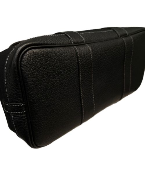 HERMES（エルメス）HERMES (エルメス) ガーデンパーティー TPM//シルバー金具/キャンバス×レザー/ブラック/▢I刻印 ブラック サイズ:TPMの古着・服飾アイテム