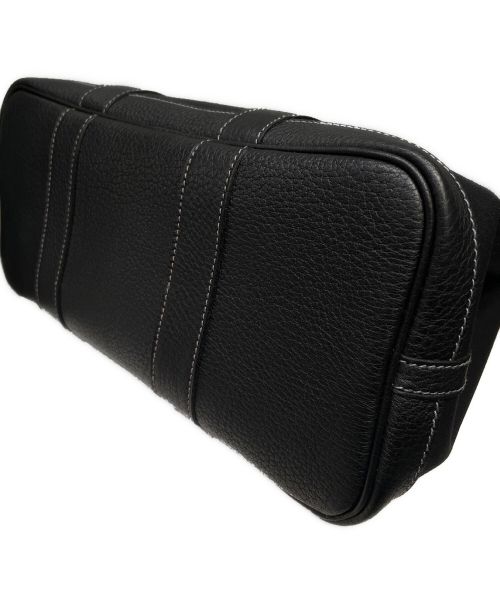 HERMES（エルメス）HERMES (エルメス) ガーデンパーティー TPM//シルバー金具/キャンバス×レザー/ブラック/▢I刻印 ブラック サイズ:TPMの古着・服飾アイテム