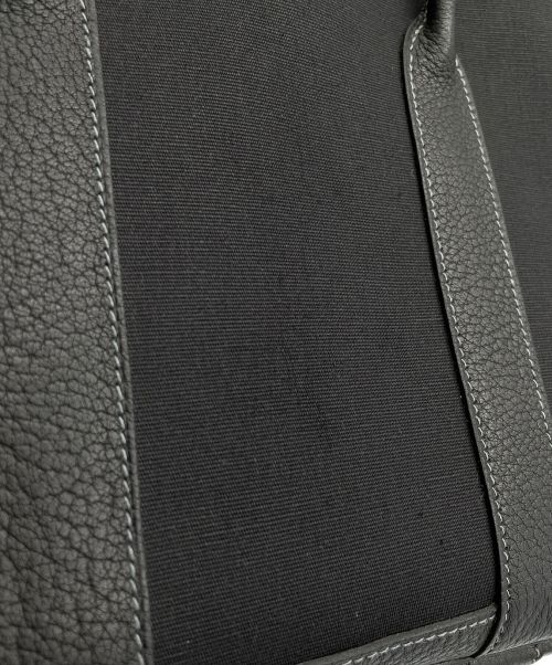 HERMES（エルメス）HERMES (エルメス) ガーデンパーティー TPM//シルバー金具/キャンバス×レザー/ブラック/▢I刻印 ブラック サイズ:TPMの古着・服飾アイテム