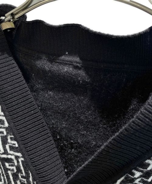 FENDI（フェンディ）FENDI (フェンディ) ズッカ柄カーディガン ブラック サイズ:48の古着・服飾アイテム