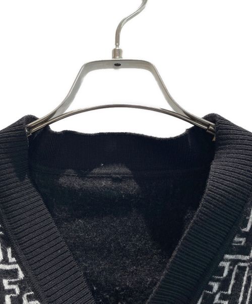 FENDI（フェンディ）FENDI (フェンディ) ズッカ柄カーディガン ブラック サイズ:48の古着・服飾アイテム