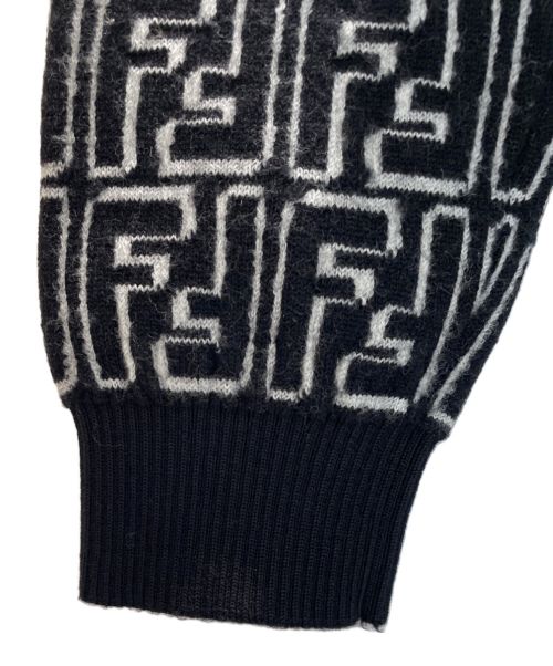 FENDI（フェンディ）FENDI (フェンディ) ズッカ柄カーディガン ブラック サイズ:48の古着・服飾アイテム