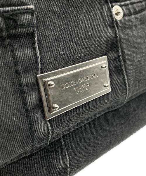 DOLCE & GABBANA（ドルチェ＆ガッバーナ）DOLCE & GABBANA (ドルチェ＆ガッバーナ) Denim Sicily Handle Bag ブラック サイズ:37の古着・服飾アイテム