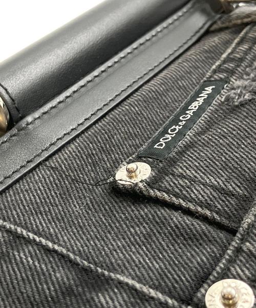 DOLCE & GABBANA（ドルチェ＆ガッバーナ）DOLCE & GABBANA (ドルチェ＆ガッバーナ) Denim Sicily Handle Bag ブラック サイズ:37の古着・服飾アイテム