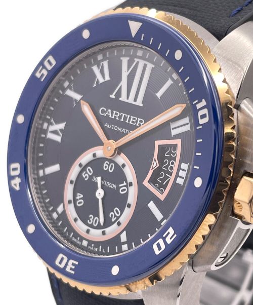 Cartier（カルティエ）Cartier (カルティエ) カリブル・ドゥ・カルティエ・ダイバー W2CA0008 青文字盤 サイズ:42mmの古着・服飾アイテム