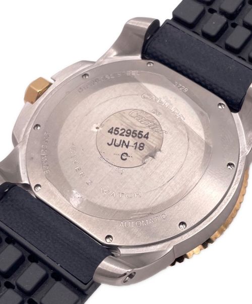 Cartier（カルティエ）Cartier (カルティエ) カリブル・ドゥ・カルティエ・ダイバー W2CA0008 青文字盤 サイズ:42mmの古着・服飾アイテム
