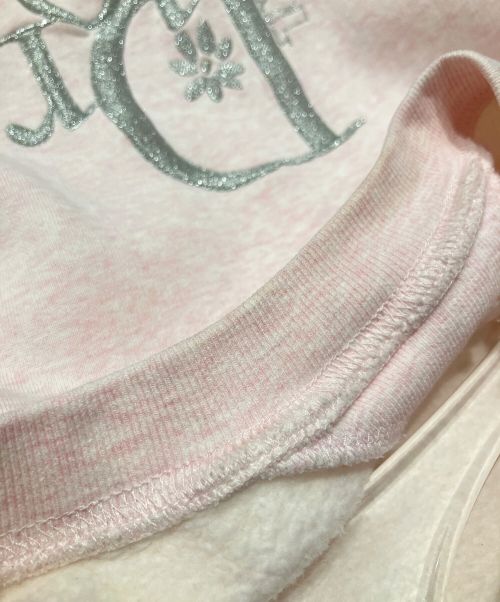 Dior（ディオール）Dior (ディオール) ERL (イーアールエル) Oversized Sweatshirt (オーバーサイズスウェットシャツ） ピンク サイズ:Mの古着・服飾アイテム