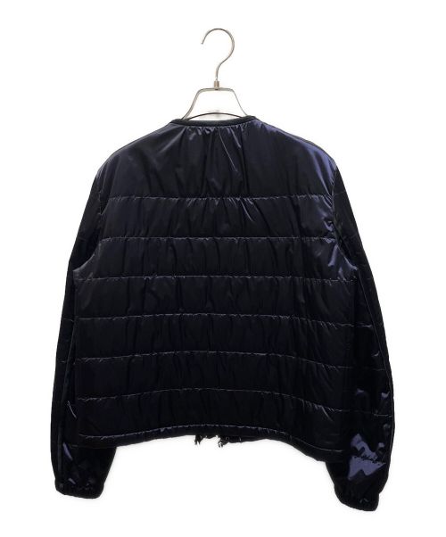 PRADA（プラダ）PRADA (プラダ) 三角プレートダウンジャケット ネイビー サイズ:44の古着・服飾アイテム