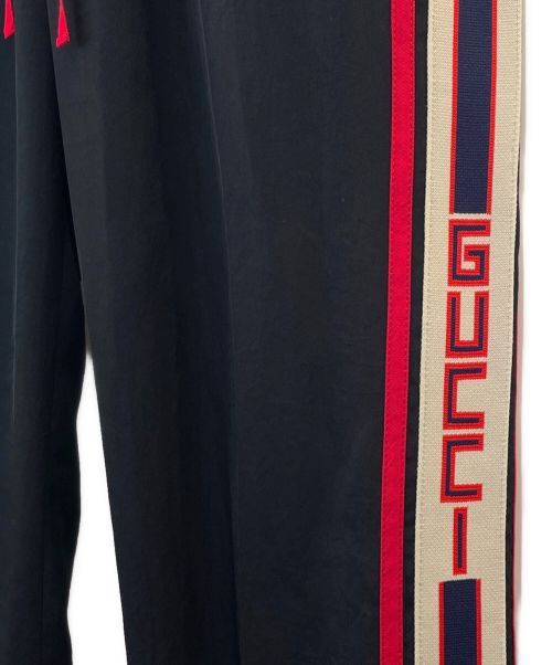 GUCCI（グッチ）GUCCI (グッチ) トラックパンツ/スウェットパンツ ブラック サイズ:44の古着・服飾アイテム