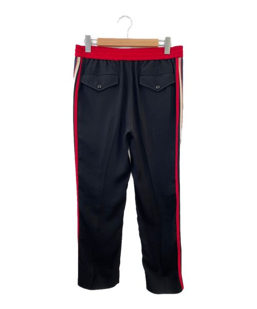 GUCCI（グッチ）GUCCI (グッチ) トラックパンツ/スウェットパンツ ブラック サイズ:44の古着・服飾アイテム