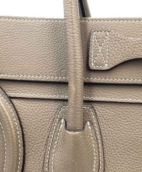 CELINE（セリーヌ）CELINE (セリーヌ) ラゲージ マイクロ グレージュ サイズ:マイクロの古着・服飾アイテム