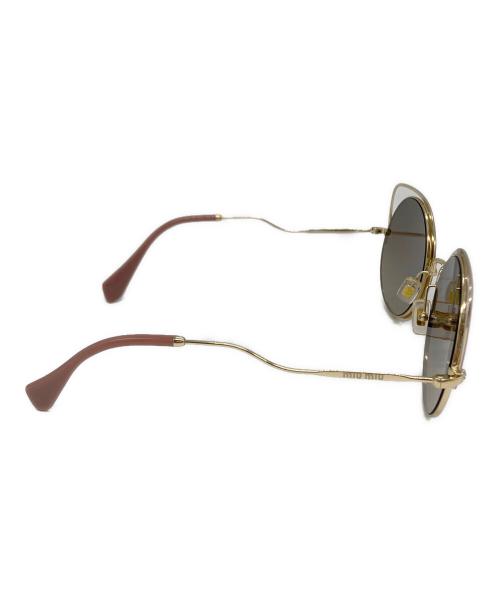 MIU MIU（ミュウミュウ）MIU MIU (ミュウミュウ) サングラス ピンク サイズ:54□22の古着・服飾アイテム