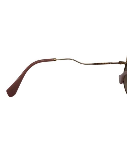 MIU MIU（ミュウミュウ）MIU MIU (ミュウミュウ) サングラス ピンク サイズ:54□22の古着・服飾アイテム