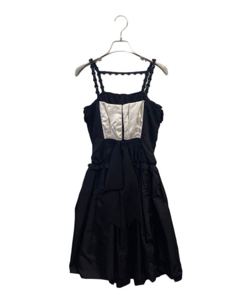 LOUIS VUITTON（ルイ ヴィトン）LOUIS VUITTON (ルイ ヴィトン) キャミソールワンピース ブラック サイズ:34の古着・服飾アイテム