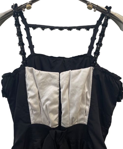 LOUIS VUITTON（ルイ ヴィトン）LOUIS VUITTON (ルイ ヴィトン) キャミソールワンピース ブラック サイズ:34の古着・服飾アイテム