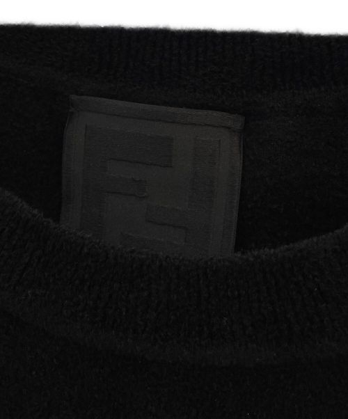 FENDI（フェンディ）FENDI (フェンディ) パイル地ワンピース ブラック サイズ:38の古着・服飾アイテム