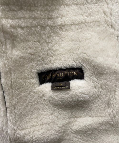 LOUIS VUITTON（ルイ ヴィトン）LOUIS VUITTON (ルイ ヴィトン) ラムレザーコート ブラック サイズ:36の古着・服飾アイテム