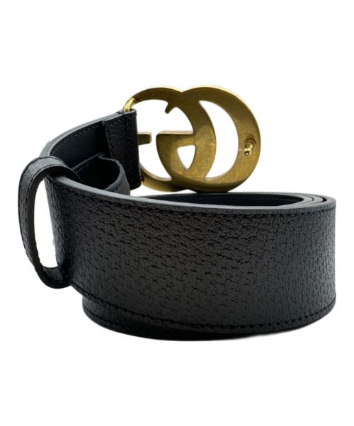 GUCCI（グッチ）GUCCI (グッチ) ダブルG ワイドベルト ブラック サイズ:100cmの古着・服飾アイテム