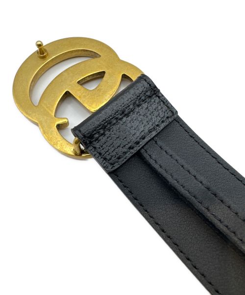 GUCCI（グッチ）GUCCI (グッチ) ダブルG ワイドベルト ブラック サイズ:100cmの古着・服飾アイテム