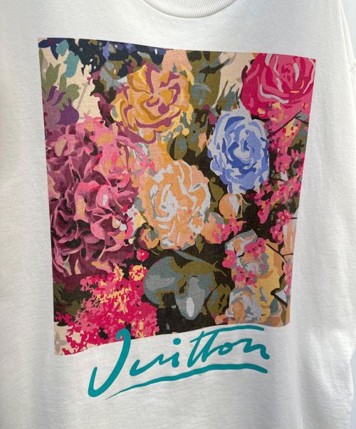 LOUIS VUITTON（ルイ ヴィトン）LOUIS VUITTON (ルイ ヴィトン) フラワータペストリープリントカットソー ホワイト サイズ:Ｍの古着・服飾アイテム
