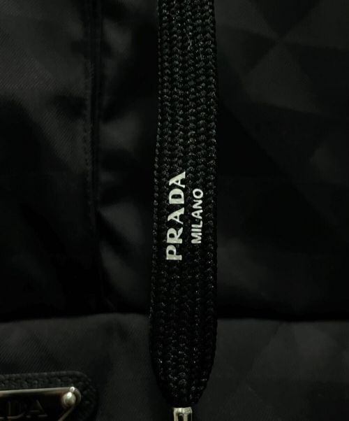 PRADA（プラダ）PRADA (プラダ) Printed Nyron Blouson Jacket ブラック サイズ:36の古着・服飾アイテム