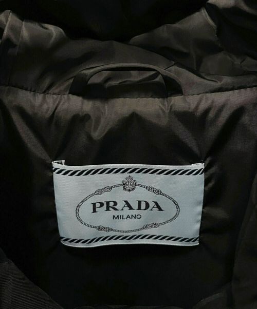 PRADA（プラダ）PRADA (プラダ) Printed Nyron Blouson Jacket ブラック サイズ:36の古着・服飾アイテム