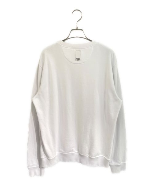 FENDI（フェンディ）FENDI (フェンディ) ワンポイントロゴスウェット ホワイト サイズ:Lの古着・服飾アイテム