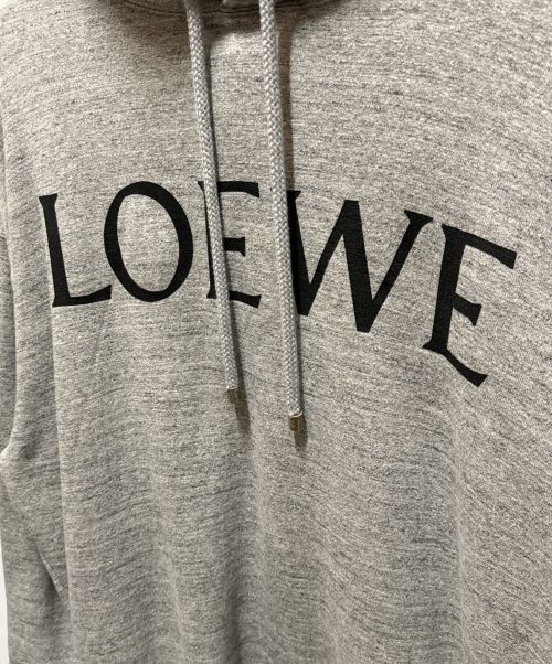 LOEWE（ロエベ）LOEWE (ロエベ) ルーズフィットパーカー ライトグレー サイズ:Lの古着・服飾アイテム