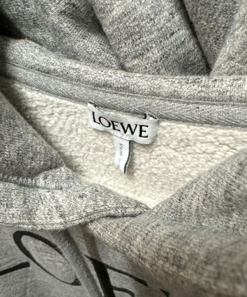 LOEWE（ロエベ）LOEWE (ロエベ) ルーズフィットパーカー ライトグレー サイズ:Lの古着・服飾アイテム