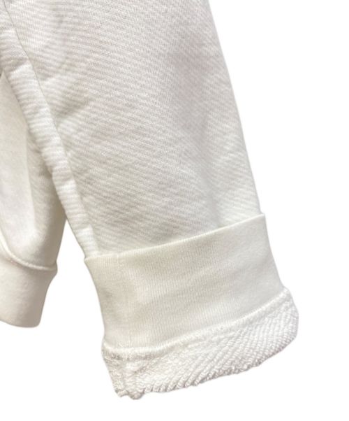 Maison Margiela（メゾンマルジェラ）Maison Margiela (メゾンマルジェラ) ロゴオーバーサイズプルオーバーパーカー ホワイト サイズ:46の古着・服飾アイテム