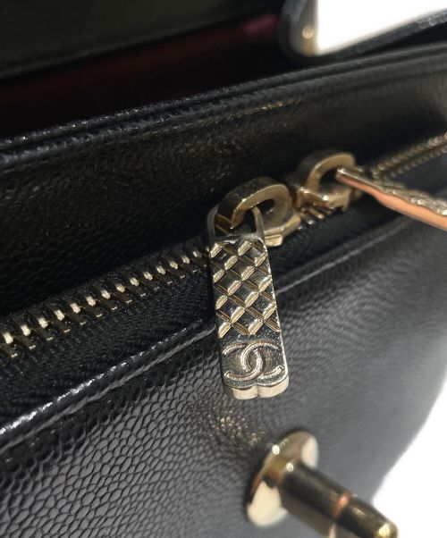CHANEL（シャネル）CHANEL (シャネル) ビジネス アフィニティ ブラック×ゴールド金具の古着・服飾アイテム