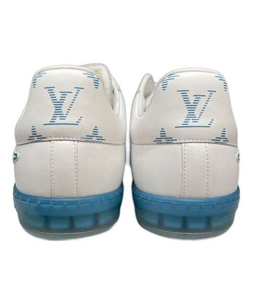 LOUIS VUITTON（ルイ ヴィトン）LOUIS VUITTON (ルイ ヴィトン) ルクセンブルグサモトラケライン スニーカー ホワイト×スカイブルー サイズ:8 1/2 未使用品の古着・服飾アイテム
