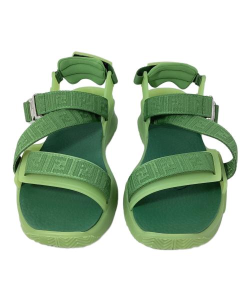 FENDI（フェンディ）FENDI (フェンディ) マルチストラップサンダル グリーン サイズ:6 未使用品の古着・服飾アイテム