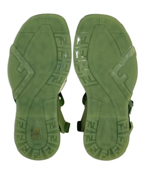 FENDI（フェンディ）FENDI (フェンディ) マルチストラップサンダル グリーン サイズ:6 未使用品の古着・服飾アイテム