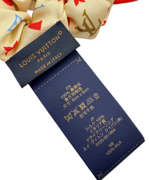 LOUIS VUITTON（ルイ ヴィトン）LOUIS VUITTON (ルイ ヴィトン) シュシュ ベージュ×レッドの古着・服飾アイテム