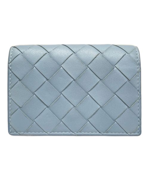 BOTTEGA VENETA（ボッテガベネタ）BOTTEGA VENETA (ボッテガベネタ) イントレチャートビジネスカードケース スカイブルーの古着・服飾アイテム