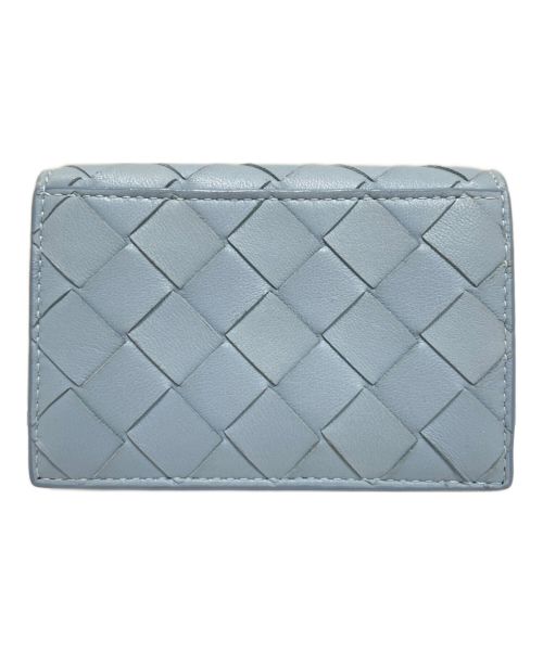 BOTTEGA VENETA（ボッテガベネタ）BOTTEGA VENETA (ボッテガベネタ) イントレチャートビジネスカードケース スカイブルーの古着・服飾アイテム