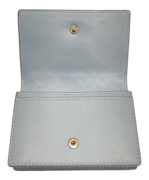 BOTTEGA VENETA（ボッテガベネタ）BOTTEGA VENETA (ボッテガベネタ) イントレチャートビジネスカードケース スカイブルーの古着・服飾アイテム